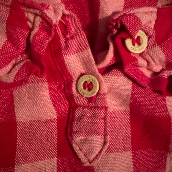 Folklore Las Ninas Red Checkered Dress - Picture 2 of 5